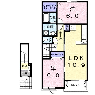 グリーンガーデン 203【管理NO：1-023332301-02030】 ★家具家電は申し込み後に搬入します★ ★2026年09月中旬入居可能★の外観画像