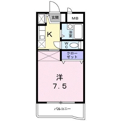 ＭＡＩＳＯＮ　ＪＥＵＮＥＳＳＥ 104【管理NO：1-011591801-01040】 ★家具家電は申し込み後に搬入します★ ★2026年08月下旬入居可能★の外観画像