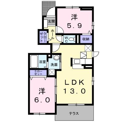 ジェルメ 101【管理NO：1-016611901-01010】 ★家具家電は申し込み後に搬入します★ ★2026年10月上旬入居可能★の外観画像