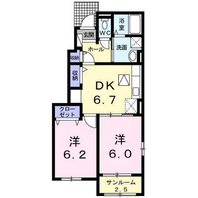 ノースリバーⅠ番館　Ｂ 101【管理NO：1-024485802-01010】 ★家具家電は申し込み後に搬入します★ ★2026年09月中旬入居可能★の外観画像