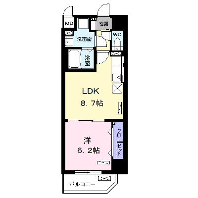 ラフレシール　クワトロ 901【管理NO：1-026121801-09010】 ★家具家電は申し込み後に搬入します 2026年08月下旬入居可能の外観画像