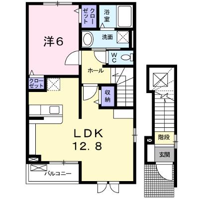 ローズベル 202【管理NO：1-015462201-02020】 ★家具家電は申し込み後に搬入します 2026年08月下旬入居可能の外観画像