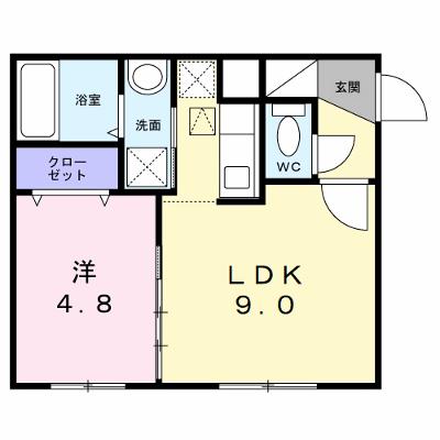 ＬＵＮＡ　ＣＬＡＲＩＳ　菊水 201【管理NO：1-099472801-02010】 ★家具家電は申し込み後に搬入します 2026年08月下旬入居可能の外観画像