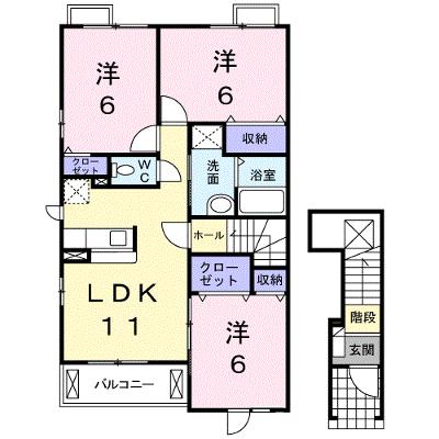 クリスタル　Ｃ 204【管理NO：1-014438603-02040】 ★家具家電は申し込み後に搬入します 2026年09月中旬入居可能の外観画像