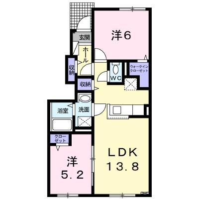 リリー 102【管理NO：1-027500501-01020】 ★家具家電は申し込み後に搬入します★の外観画像
