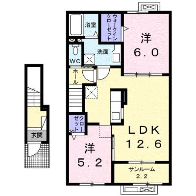 ドメーヌ・Ｍ 203【管理NO：1-023117401-02030】 ★家具家電は申し込み後に搬入します 2026年09月中旬入居可能の外観画像