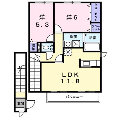 パレス榎本 204【管理NO：1-011255101-02040】 ★家具家電は申し込み後に搬入します 2026年08月下旬入居可能の外観画像