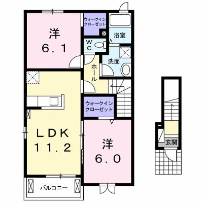 ニューレジェンドＢ 201【管理NO：1-020143102-02010】 ★家具家電は申し込み後に搬入します★ ★2026年08月下旬入居可能★の外観画像