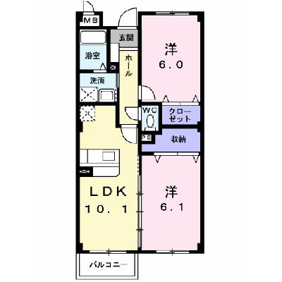 ルネサンス　サルタＢ 305【管理NO：1-013689502-03040】 ★家具家電は申し込み後に搬入します 2026年08月中旬入居可能の外観画像