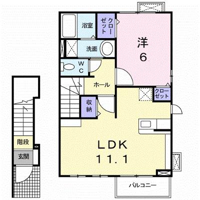 ブルックハイツⅦ 205【管理NO：1-016248001-02040】 ★家具家電は申し込み後に搬入します★ ★2026年08月下旬入居可能★の外観画像