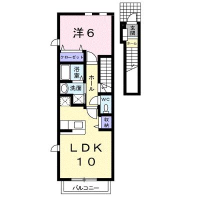 サングレイス 203【管理NO：1-015621101-02030】 ★家具家電は申し込み後に搬入します 2026年10月中旬入居可能の外観画像