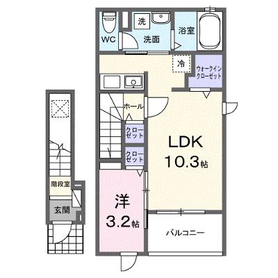 メゾン　カルム 204【管理NO：1-027917901-02040】 ★家具家電は申し込み後に搬入します★ ★2026年09月中旬入居可能★の外観画像