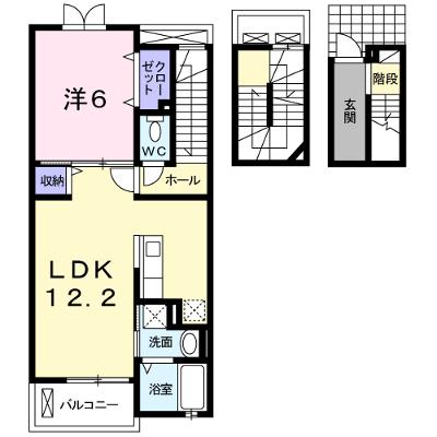 エムズ　サニーガーデンⅥ 304【管理NO：1-017434402-03040】 ★家具家電は申し込み後に搬入します★の外観画像