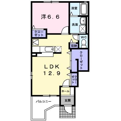 サニー＆リブⅠ 101【管理NO：1-015001901-01010】 ★家具家電は申し込み後に搬入します★ ★2026年09月中旬入居可能★の外観画像