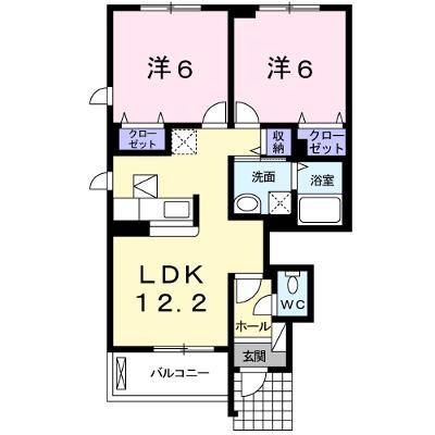 フルールⅠ 101【管理NO：1-017036701-01010】 ★家具家電は申し込み後に搬入します★ ★2026年10月中旬入居可能★の外観画像