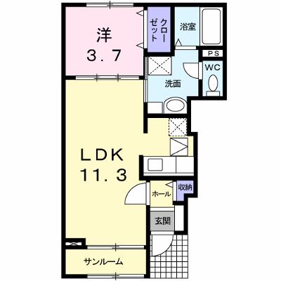 フラッツ・サンモール 101【管理NO：1-015825201-01010】 ★家具家電は申し込み後に搬入します 2026年09月上旬入居可能の外観画像