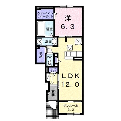 コスモス若槻 104【管理NO：1-027396201-01040】 ★家具家電は申し込み後に搬入します 2026年09月中旬入居可能の外観画像