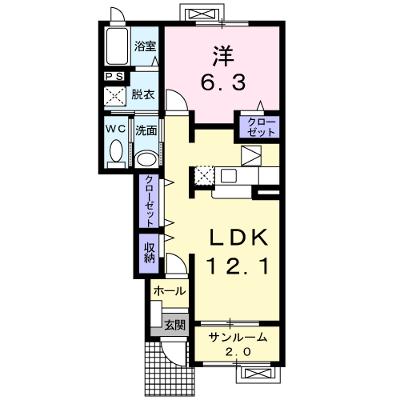 グランデ・マルベリー 102【管理NO：1-014770401-01020】 ★家具家電は申し込み後に搬入します★ ★2026年10月下旬入居可能★の外観画像