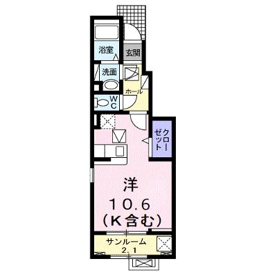 菫（すみれ）２ｎｄ 103【管理NO：1-026903602-01030】 ★家具家電は申し込み後に搬入しますの外観画像