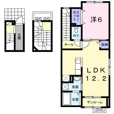 ビバーチェ 301【管理NO：1-022759101-03010】 ★家具家電は申し込み後に搬入します★ ★2026年10月中旬入居可能★の外観画像
