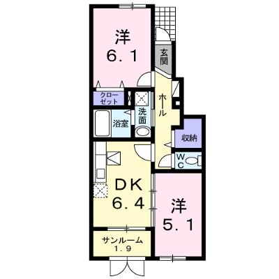 エスポワール 102【管理NO：1-016767301-01020】 ★家具家電は申し込み後に搬入します 2026年08月上旬入居可能の外観画像