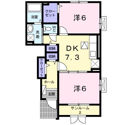 サン・ハ－ベスト 102【管理NO：1-016264101-01020】 ★家具家電は申し込み後に搬入します★の外観画像