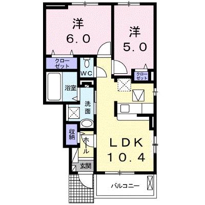 ＬＵＳＳＯ 103【管理NO：1-024434502-01030】 ★家具家電は申し込み後に搬入します★ ★2026年08月下旬入居可能★の外観画像