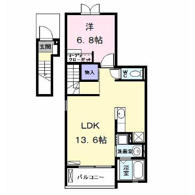 カーサ　ベーネ 203【管理NO：1-018134301-02030】 ★家具家電は申し込み後に搬入します 2026年09月中旬入居可能の外観画像