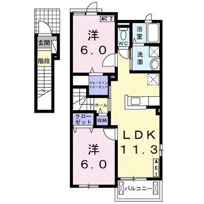 アリアⅡ 201【管理NO：1-018451001-02010】 ★家具家電は申し込み後に搬入します 2026年10月中旬入居可能の外観画像
