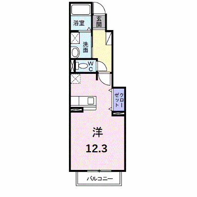 カーサ・プラシードＡ 102【管理NO：1-012696601-01020】 ★家具家電は申し込み後に搬入します★の外観画像