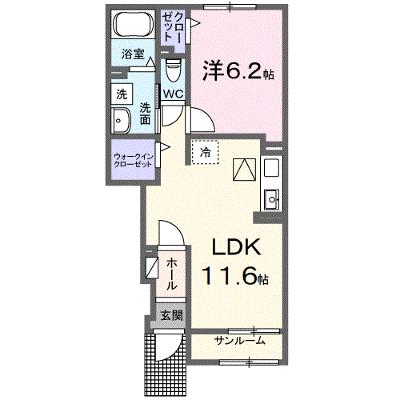 グラン　ジェルメ 103【管理NO：1-027756201-01030】 ★家具家電は申し込み後に搬入します★ ★2026年12月中旬入居可能★の外観画像