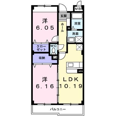 ヌーベル　コリーヌ 202【管理NO：1-014796901-02020】 ★家具家電は申し込み後に搬入します★ ★2026年09月中旬入居可能★の外観画像
