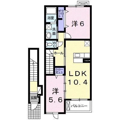 フィオーレ　Ⅱ 205【管理NO：1-015949902-02040】 ★家具家電は申し込み後に搬入します★ ★2026年09月中旬入居可能★の外観画像