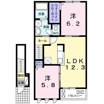 ボヌール岩橋　Ⅱ 202【管理NO：1-021600601-02020】 ★家具家電は申し込み後に搬入します 2026年08月下旬入居可能の外観画像