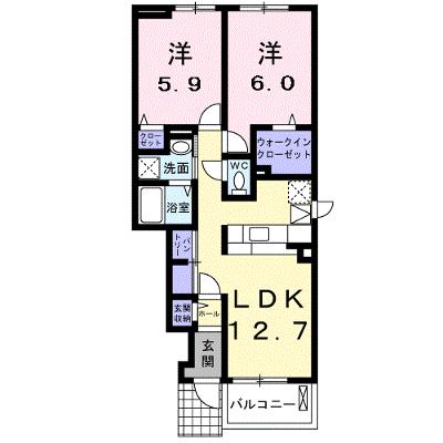 アジュール岩出 106【管理NO：1-022257201-01050】 ★家具家電は申し込み後に搬入します★ ★2026年10月中旬入居可能★の外観画像