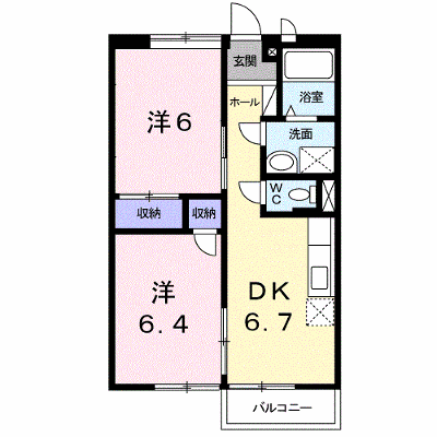 シャルム岩出 203【管理NO：1-005172801-02030】 ★家具家電は申し込み後に搬入します★の外観画像