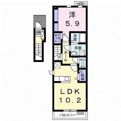 メリーアドニス　Ｂ 205【管理NO：1-022182402-02040】 ★家具家電は申し込み後に搬入します 2026年08月上旬入居可能の外観画像