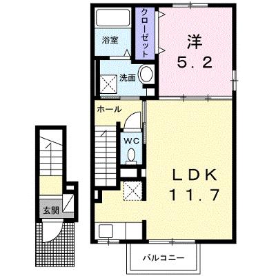 ボヌール　Ｋ　ウワ　Ａ 203【管理NO：1-025152701-02030】 ★家具家電は申し込み後に搬入します 2026年08月下旬入居可能の外観画像