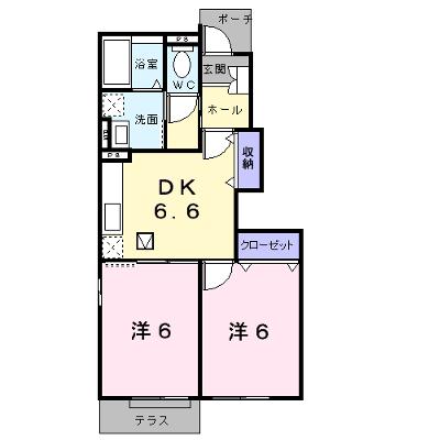 アルカンシェルＣ 105【管理NO：1-013568801-01040】 ★家具家電は申し込み後に搬入します★の外観画像