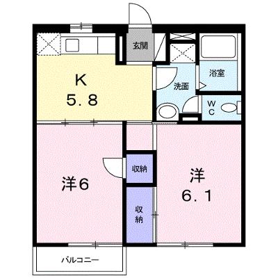 グリンピア古都Ａ 206【管理NO：1-005182301-02050】 ★家具家電は申し込み後に搬入します★の外観画像