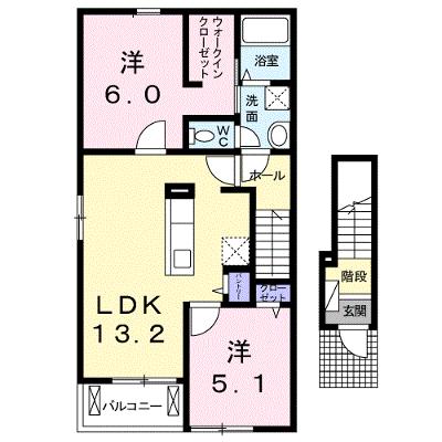 ヴェルテＡ 201【管理NO：1-020096701-02010】 ★家具家電は申し込み後に搬入します★ ★2026年08月中旬入居可能★の外観画像