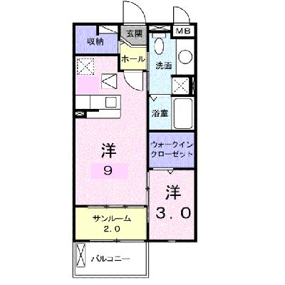 ネオメゾン 102【管理NO：1-015220601-01020】 ★家具家電は申し込み後に搬入します★の外観画像
