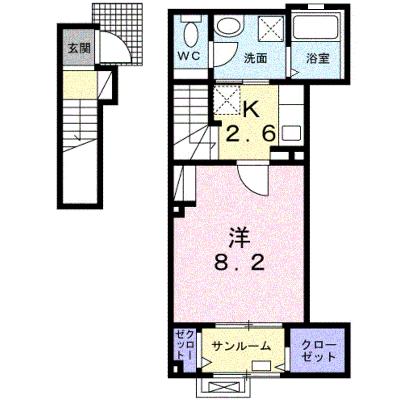 グリーンコート 203【管理NO：1-026170601-02030】 ★家具家電は申し込み後に搬入します★ ★2026年10月上旬入居可能★の外観画像