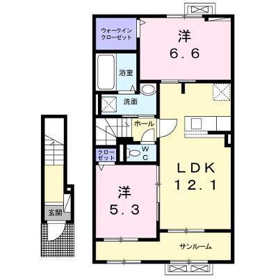 メゾン　ド　ノーブル 202【管理NO：1-024344601-02020】 ★家具家電は申し込み後に搬入します★ ★2026年09月中旬入居可能★の外観画像