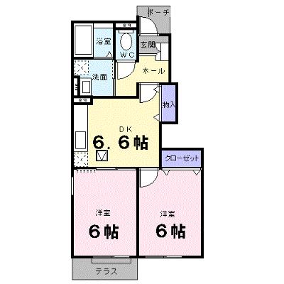 リバニッシュＢ 104【管理NO：1-012748902-01040】 ★家具家電は申し込み後に搬入します★ ★2026年08月下旬入居可能★の外観画像