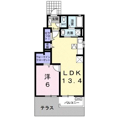 レオルガⅡ 101【管理NO：1-018087801-01010】 ★家具家電は申し込み後に搬入します 2026年09月上旬入居可能の外観画像