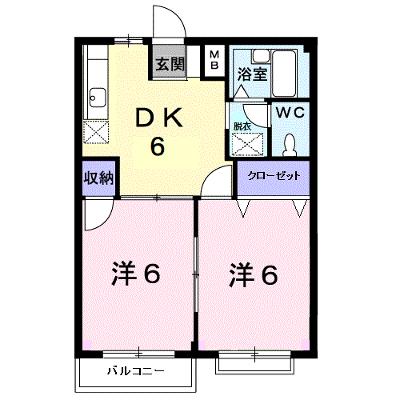 エルディム川西 203【管理NO：1-002487201-02030】 ★家具家電は申し込み後に搬入しますの外観画像