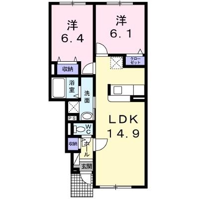 蔵Ⅳ 102【管理NO：1-019509901-01020】 ★家具家電は申し込み後に搬入します 2026年09月中旬入居可能の外観画像