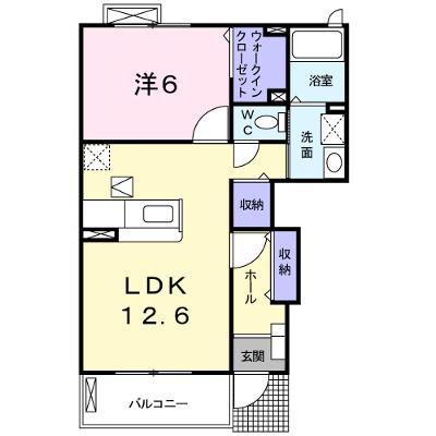 アネモスⅠ 103【管理NO：1-014122601-01030】 ★家具家電は申し込み後に搬入します 2026年08月上旬入居可能の外観画像