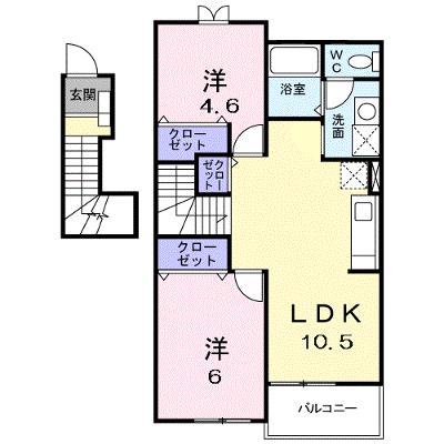 クレストール　なかの 202【管理NO：1-009681801-02020】 ★家具家電は申し込み後に搬入します★の外観画像